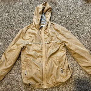 Big kids Tan Hooded raincoat